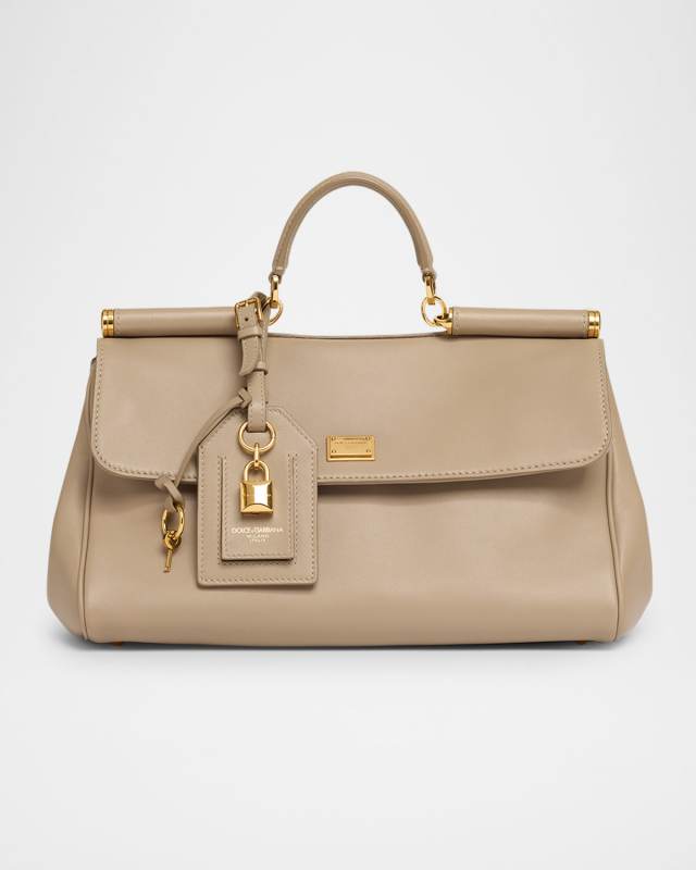 Sicily Leather Top-Handle Bag